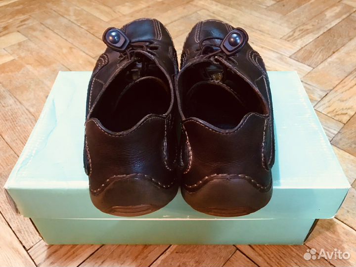 Английские ботинки/кроссовки/мокасины кожаные 43