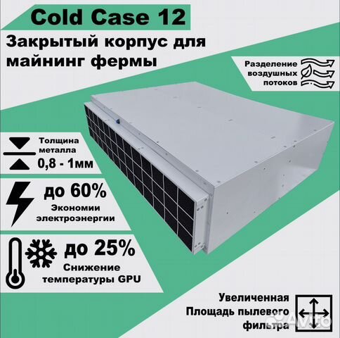 Cold case Coldcase корпус для фермы