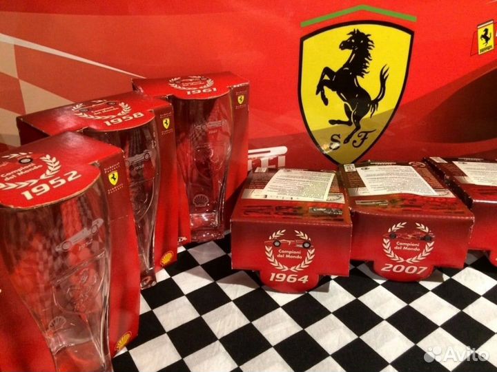 Коллекционные стаканы Scuderia Ferrari