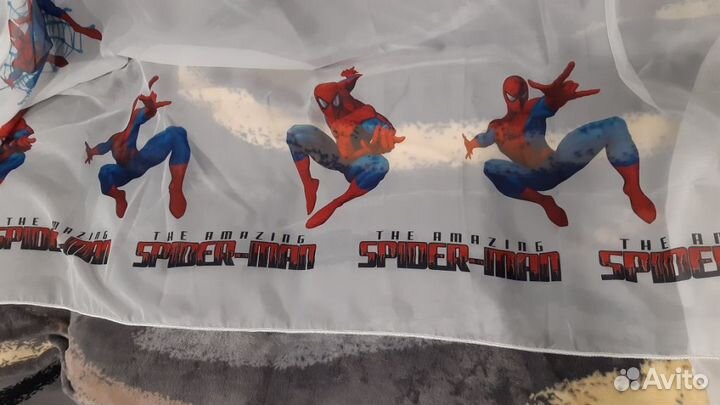 Тюль в детскую комнату SpiderMan