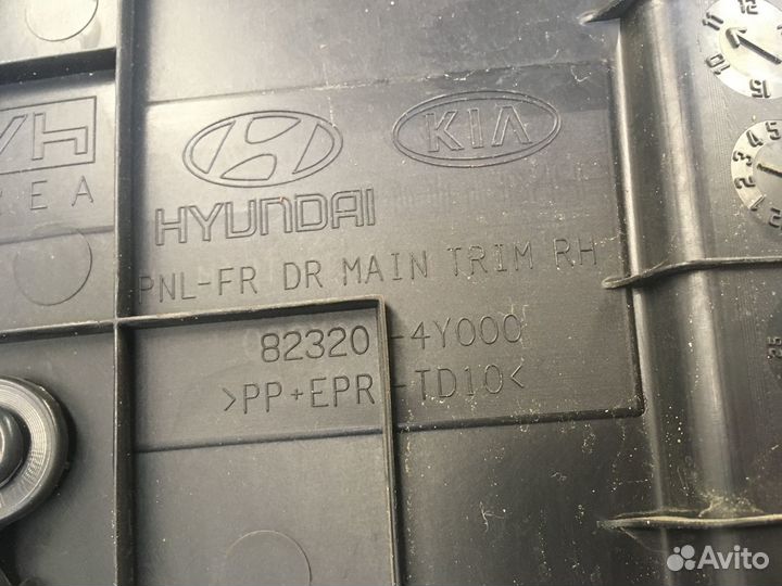 Обшивка двери передней правой RIO 2011-2017