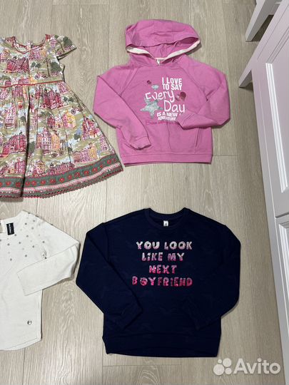 Брендовая одежда пакетом для девочки 116-122 6-7