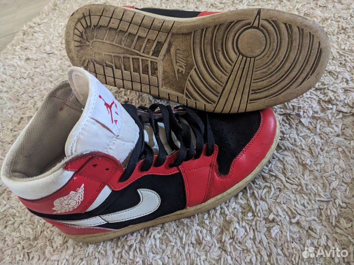 Кроссовки мужские nike air jordan натуральная кожа