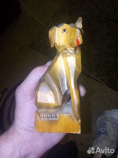 Собака из дерева СССР