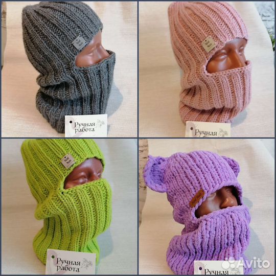 Вязанные шапки ручная работа