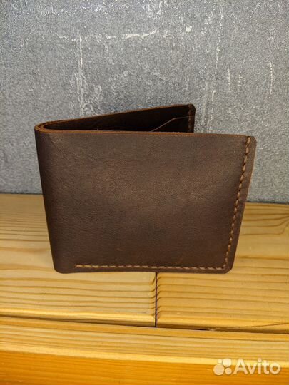 Кошелек из кожи крейзи хорс ручная работа