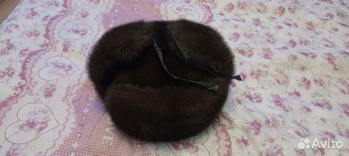 Шапка ушанка норковая