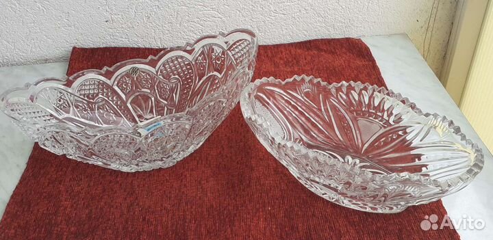 Салатники хрустальные