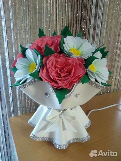 Светильник букет из фоомирана