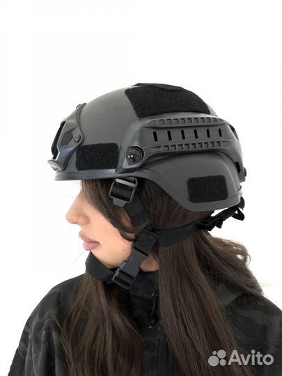 Шлем тактический защитный армейский пластиковый