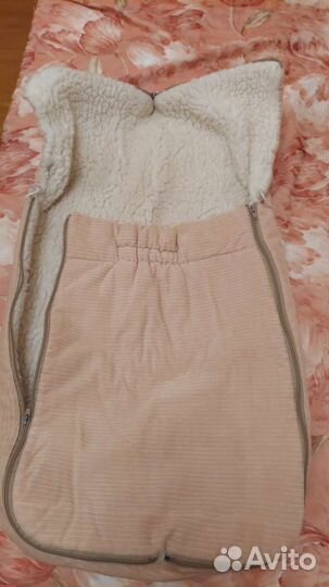 Зимний конверт на овчине (в коляску/санки)