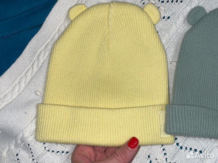 Шапка двойная с ушками zara