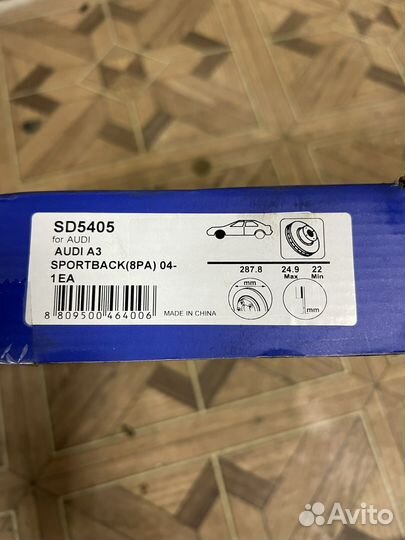 Тормозные диски volkswagen golf 6