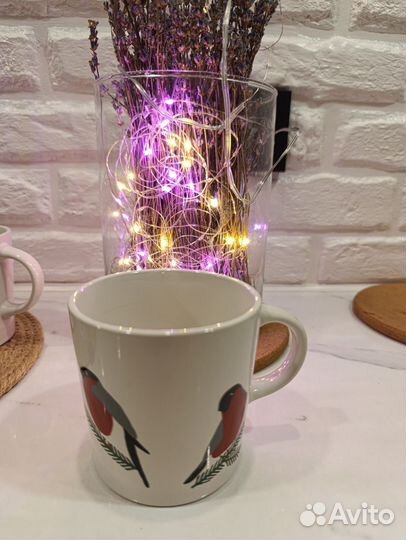 Кружки снегири икея новые 4