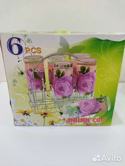 Набор стаканов 6 штук в упаковке