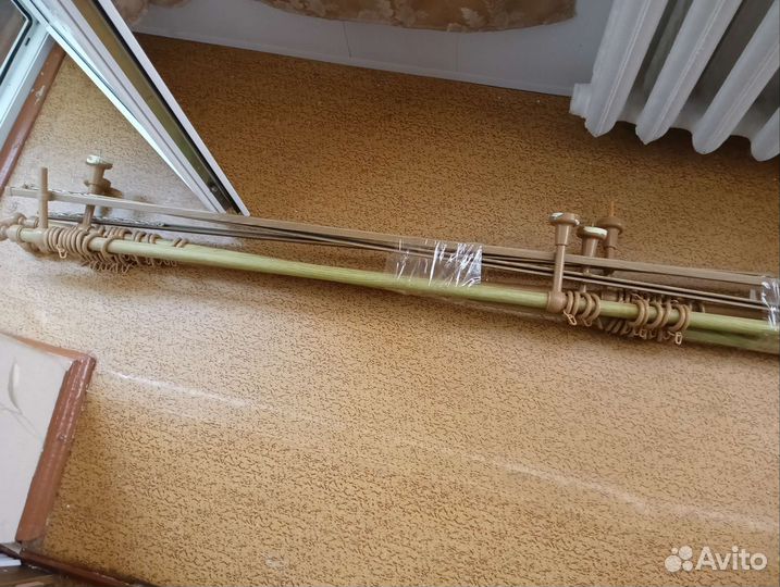 Карнизы для штор двухрядные бу