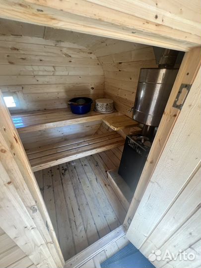 Баня бочка квадро 3,5м