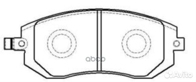 Колодки торм. пер. (старый арт. cksu-4) GK0991 CTR