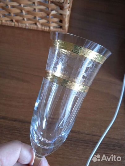 Подарочный набор, редкие фужеры ручной работы