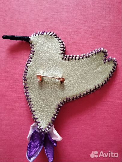 Брошь колибри