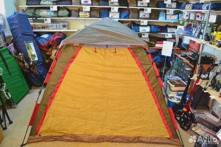 Палатка Для отдыха 3х местная, полуавтомат