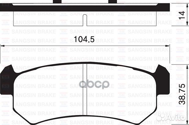 Колодки торм. задн. Chevrolet Lacetti до 2007 г