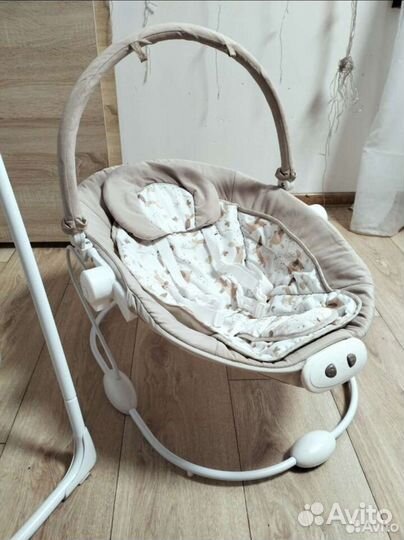 Детские электронные качели шезлонг