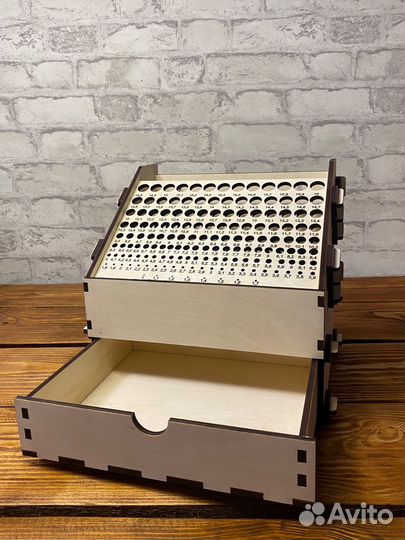 Подставка под сверла с ящиком (от 1мм до 16мм шаг