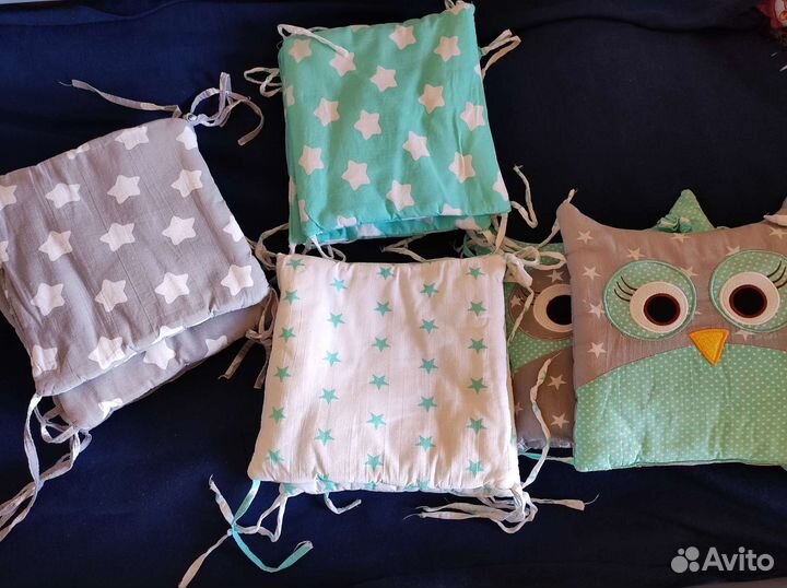 Бортики подушки в детскую кроватку