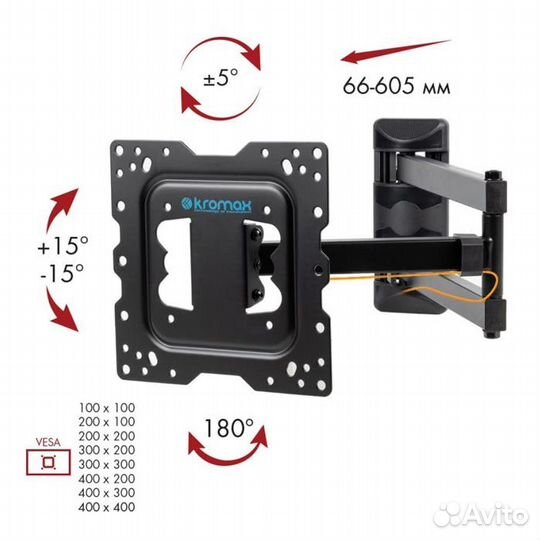 Кронштейн для телевизора Kromax DIX-18, 22-55