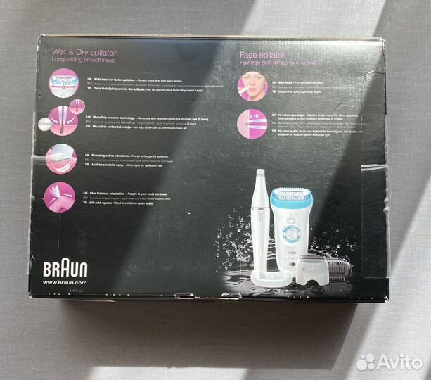 Эпилятор braun silk epil 9 + эпилятор для лица