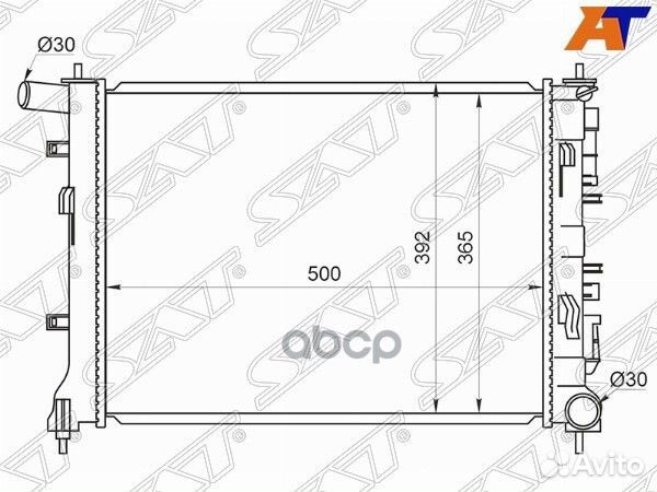 Радиатор Hyundai Solaris 17-20 / Kia Rio 16-22