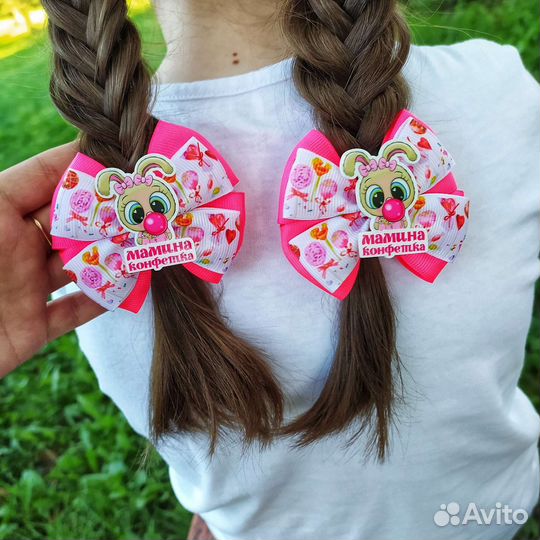 Бантики для волос ручной работы