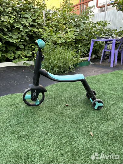 Беговел-самокат-велосипед 3 В 1 nadle голубой