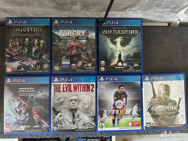 Sony PS4 slim с играми