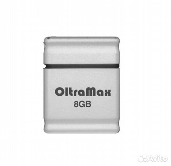 USB 2.0 Flash-накопитель 8GB OltraMax 50 mini, бел