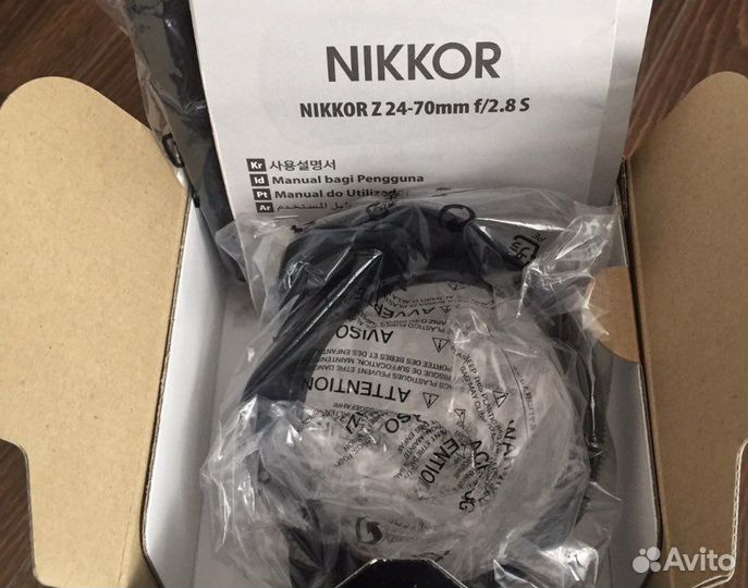 Nikon 24-70 f/2.8S Nikkor Z, Новый