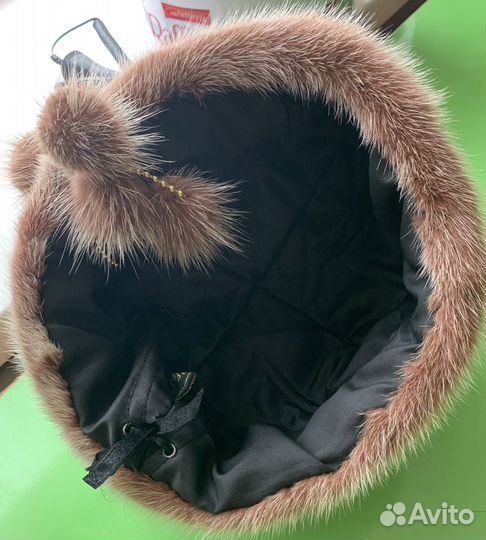 Шапка норковая женская