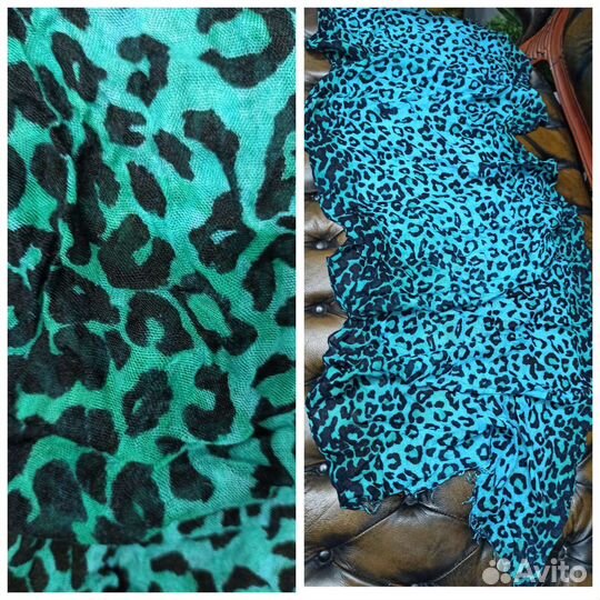 Палантин нежный кашемир dolce gabbana леопард