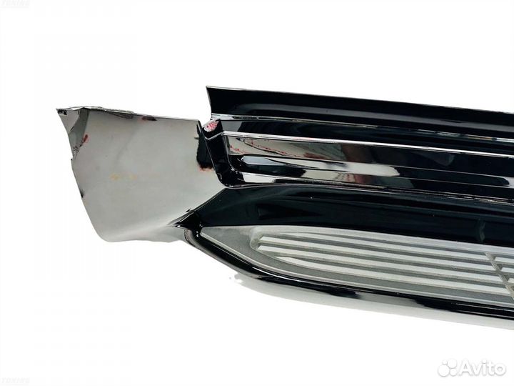 Подножки Toyota Land Cruiser 300 черные L6144