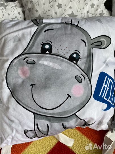 Бортики в детскую кроватку 12 шт