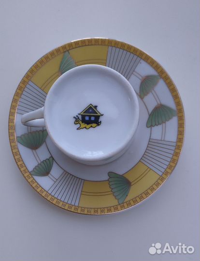 Кофейный сервиз (клеймо улитка с домиком)