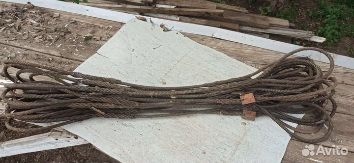 Строп канатный петлевой скп 1 метр, D-10 мм трос