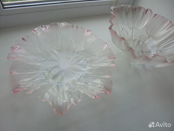 Ваза Walter Glas мелкая рельеф рис Д 30 см