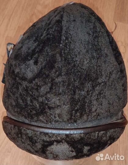 Шапка зимняя натур. кожа и мех мутон