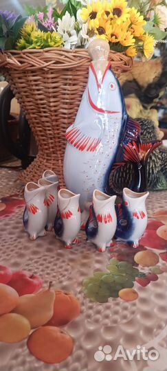 Коньячный набор Рыбки