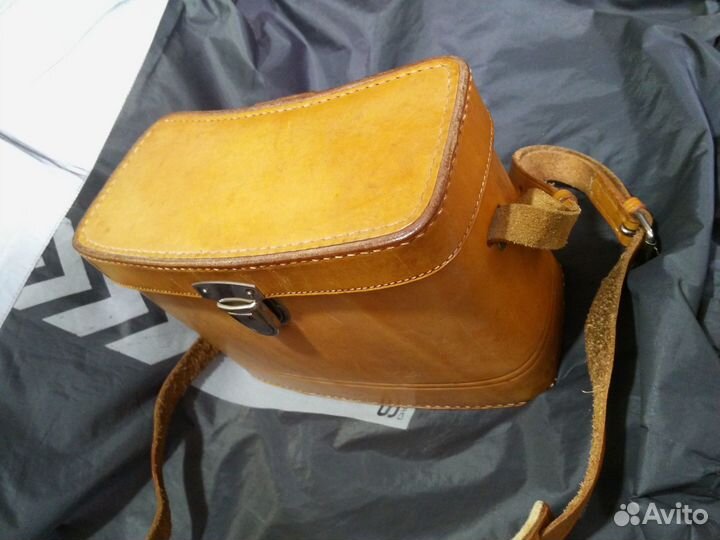 Антикварная кожаная сумка. Германия