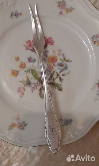 Винтажная вилка,серебрение,Германия 1920-30 гг