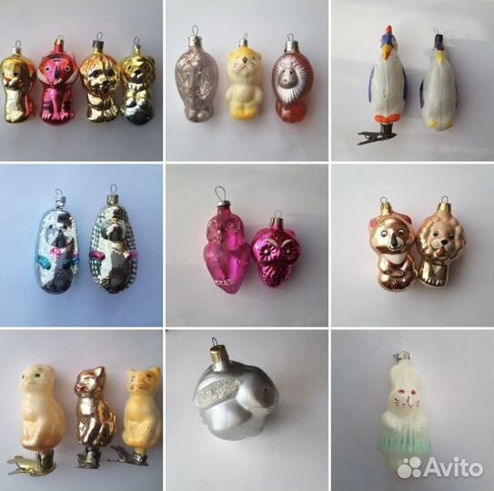 Старые елочные игрушки