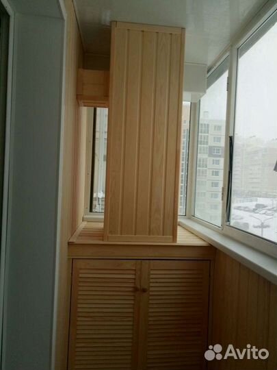 Отделка балкона, настил полов